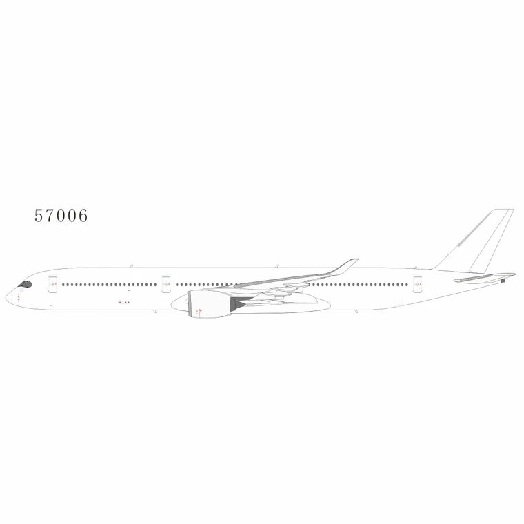 NG Models Blank Model Airbus A350-1000 57006 Scale 1:400