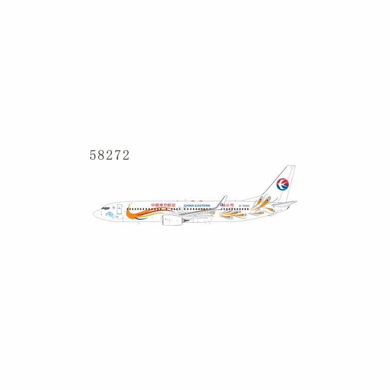 NG Models China Eastern Airlines Boeing 737-800/w B-5683 58272 Scale 1:400