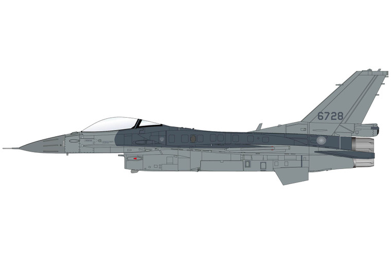 Hobby Master F-16V ROCAF 6728, ROCAF, 2026 (w/cargo pod, CFT, AGM-154, GBU-39b) HA38090 Scale 1:72
