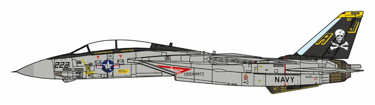 JC Wings F-14A Tomcat U.S. NAVY VF-84 Jolly Rogers, 1980 (includes stand) JCW-72-F14-028 Scale 1:72