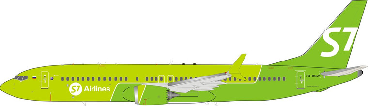 Inflight200 S7 - Siberia Airlines Boeing 737-8 MAX VQ-BGW IF73MAXS70319 1:200
