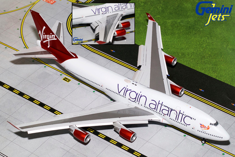 Gemini200 VIRGIN ATLANTIC B747-400 (Flaps Down) G-VBIG G2VIR766F 1:200