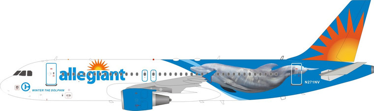 B-Models Allegiant Air Airbus A320-200 N271NV B-320-G4-01 1:200