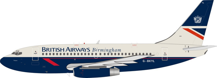 B-Models British Airways Birmingham Boeing 737-200 G-BKYL B-732-BA