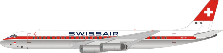 B-Models Swissair Douglas DC-8-62 HB-IDI B-862-HB-0318P 1:200