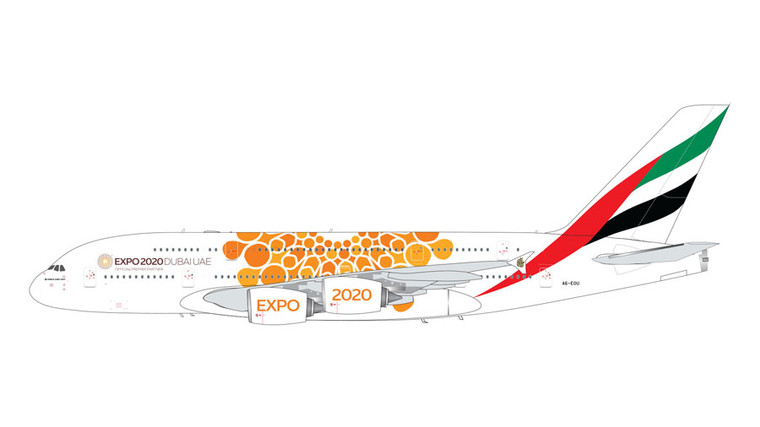 Gemini200 EMIRATES A380-800 (Orange Expo 2020) A6-EOU G2UAE758 1:200
