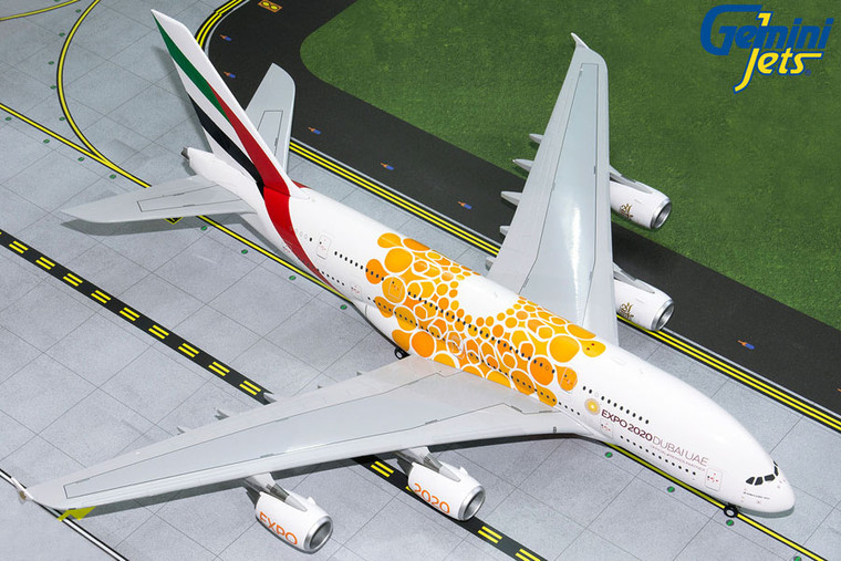 Gemini200 EMIRATES A380-800 (Orange Expo 2020) A6-EOU G2UAE758 1:200