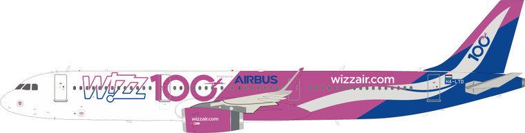 Inflight200 Wizz Air Airbus A321-200 HA-LTD (100th Airbus) IF321W60919 1:200