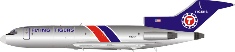 Inflight200 Flying Tigers Boeing 727-100 N935FT Polished IF721FT0919P 1:200