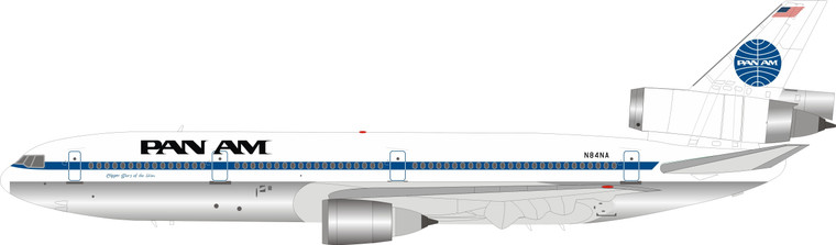 Pan Am McDonnell Douglas DC-10-30 N84NA Polished  IFDC10PA1019P 1:200