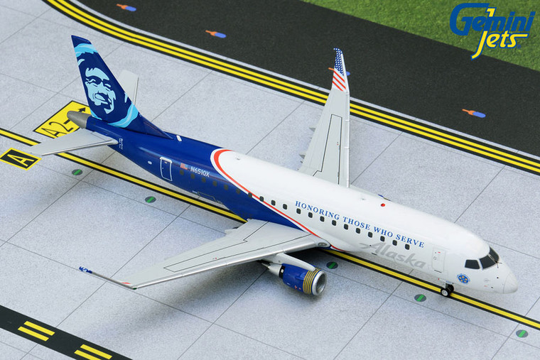Gemini200 Alaska / Horizon Air E175 N651QX (Honoring Those Who Serve) G2ASA886 1:200