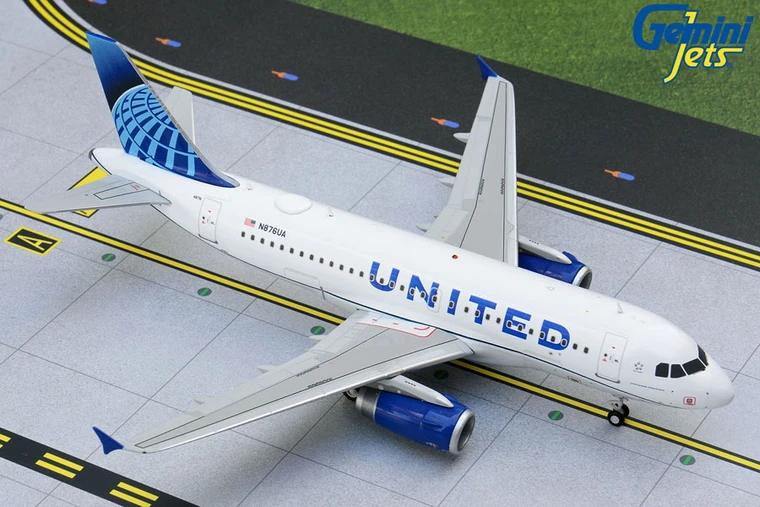 Gemini Jets United A319 N876UA (new livery) G2UAL891 1:200