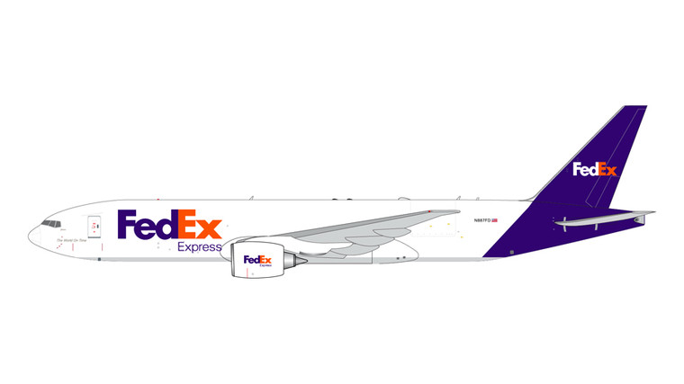 FedEx・Boeing777-200Fプラモデル Gemini Jets FedEx B777-200LRF N887FD GJFDX1919 1:400