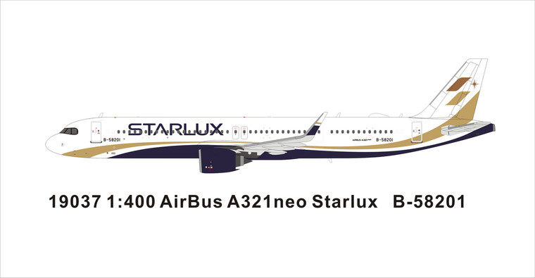 Panda Models Starlux Airlines A321neo B-58201 19037 1:400