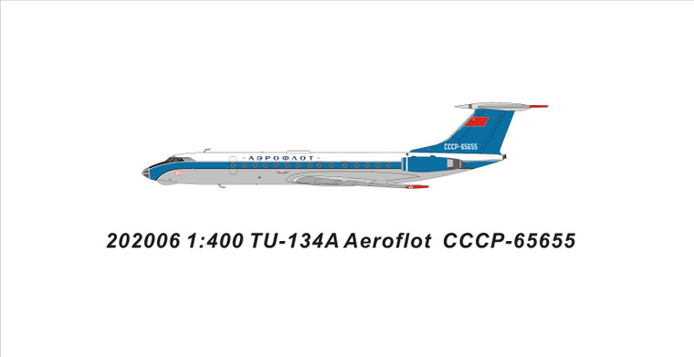 Panda Models Aeroflot TU-134A CCCP-65655 202006 1:400