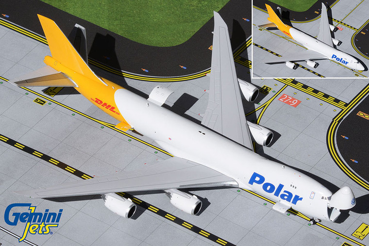 Gemini Jets Polar Air Cargo / DHL B747-8F N853GT (Interactive Series) GJPAC1898 1:400