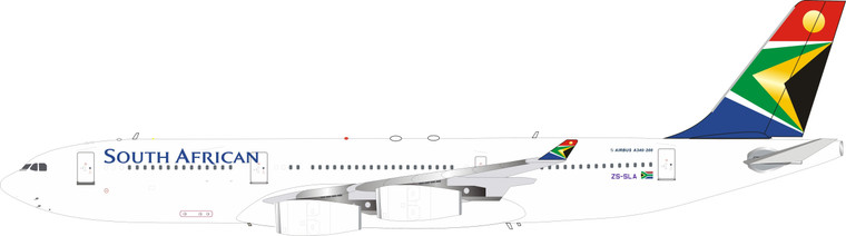 Inflight200 South African Airways Airbus A340-211 ZS-SLA IF342SAA07 1:200