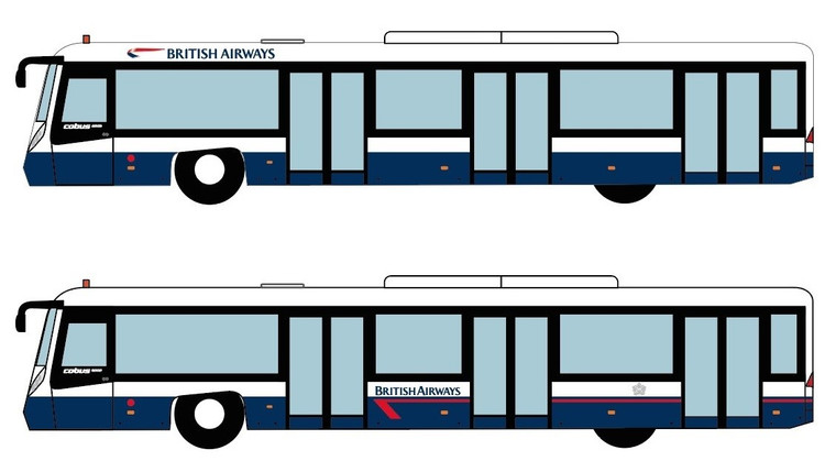 Fantasy Wings British Airways Airport Buses Set of 4 AA4004 1:400