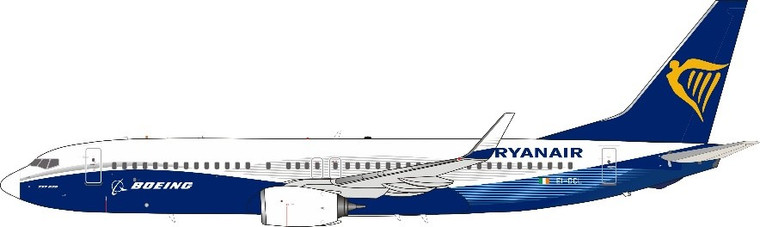 JFox Ryanair 737-8AS with Boeing New Color EI-DCL JF-737-8-020 1:200