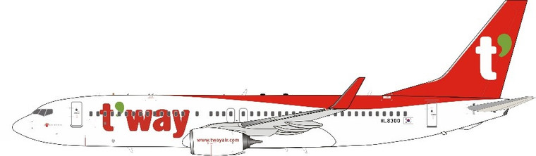 JFox T'way Air 737-8AL HL8300 JF-737-8-034 1:200