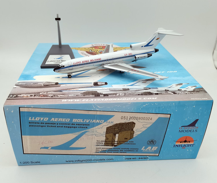Inflight200 LAB Boeing 727-100 CP-861 EVA861 1:200