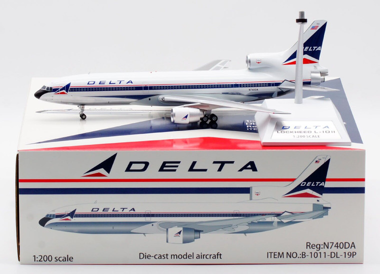 B-Models Delta Air Lines Lockheed L-1011 N740DA B-1011-DL-19P 1:200