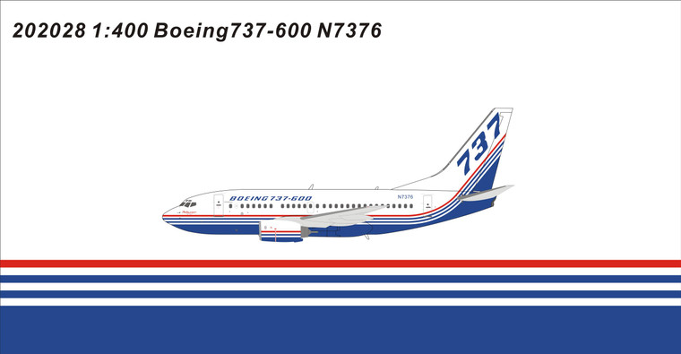 Panda Models Boeing B737-600 N7376 202028 1:400