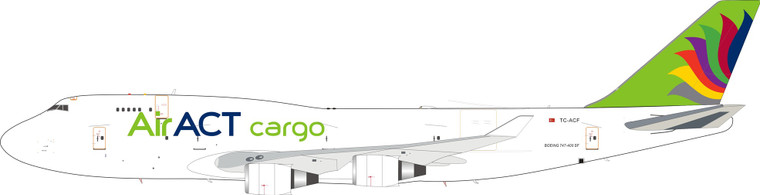 Inflight200 ACT Airlines Boeing 747-481(BDSF) TC-ACF IF7449T1220 1:200
