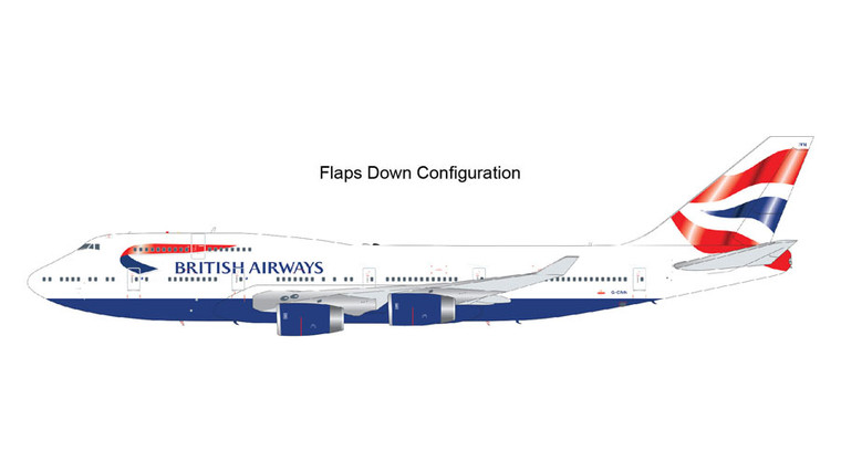 British Airways B747-400 flaps-down version G-CIVN G2BAW906F 1:200