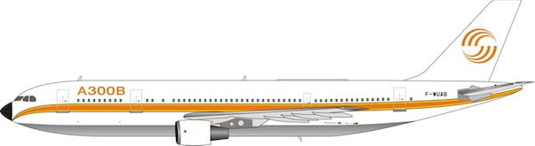 Phoenix Model AIRBUS A300B4-203 (1970's DELIVERY COLORS) F-WUAB PH4AIR2080 1:400