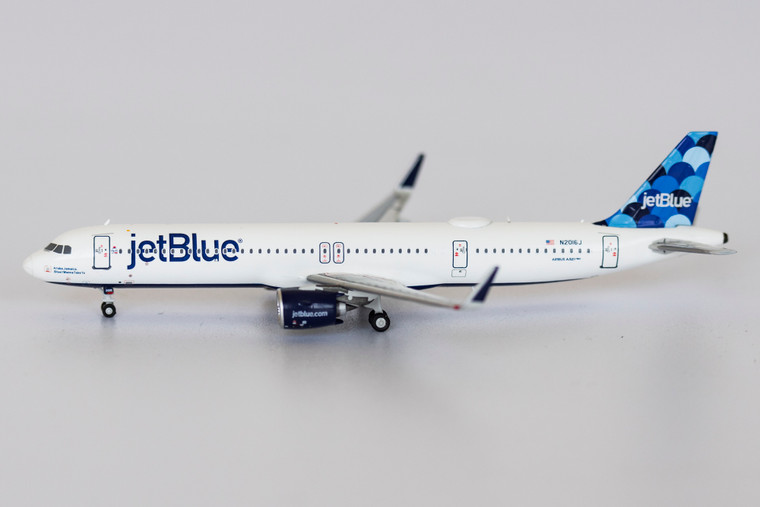 NG Model JetBlue Airways Aruba, Jamaica, Blue I Wanna Take Ya, 2016 A321neo N2016J 13019 1:400