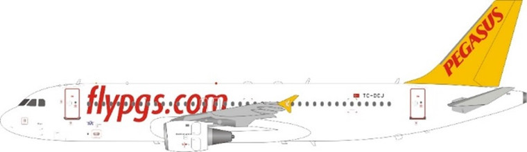 JFox Pegasus Airlines A320-214 TC-DCJ JF-A320-039 1:200