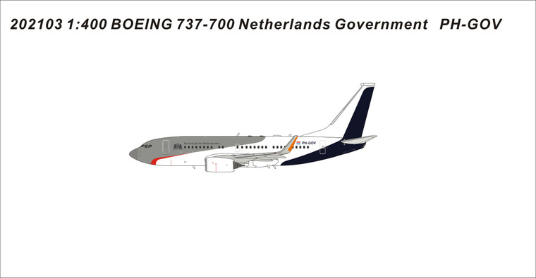 Government of the Netherlands B737-700/BBJ PH-GOV 202103 1:400