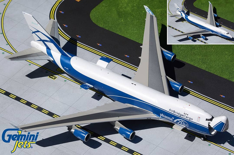 Gemini200 AirBridgeCargo B747-400ERF Interactive Series VP-BIM G2ABW934 1:200