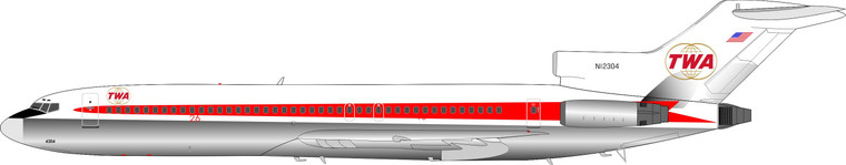 Inflight200 Trans World Airlines  TWA Boeing 727-231 N12304 IF722TW0120W 1:200