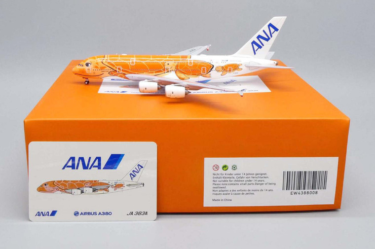 JC Wings ANA Airbus A380 JA383A “Flying Honu - Ka La Livery” EW4388008 1:400