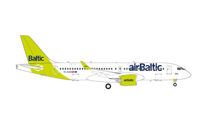 HERPA AIR BALTIC A220-300 HE571487 1:200 100TH A220 NEW LIVERY