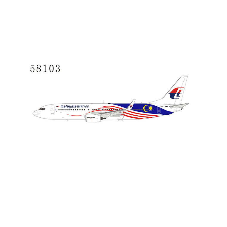 NG Model Malaysia Airlines  Negaraku 737-800/w  9M-MSE 58103 1:400