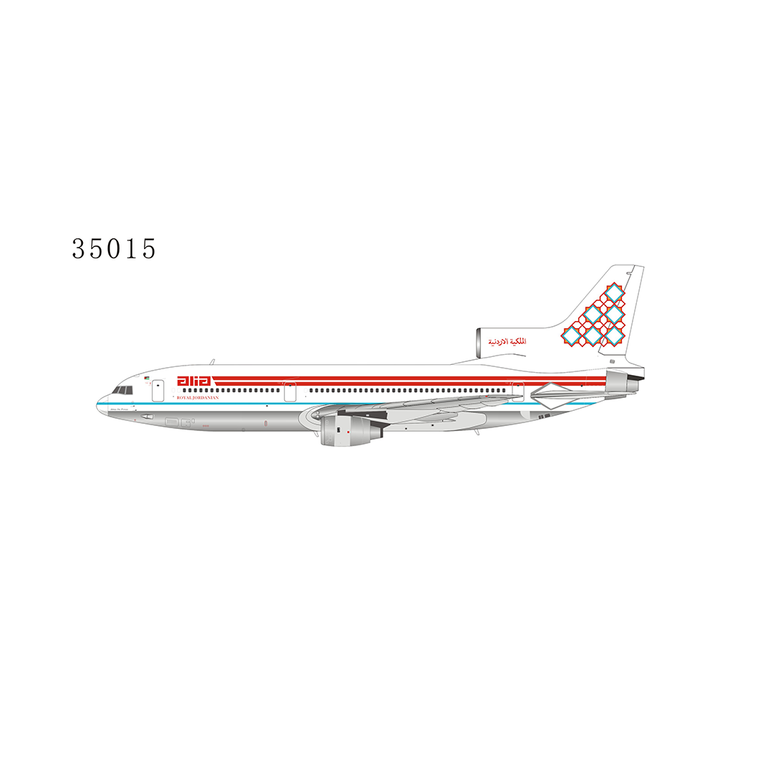 NG Model Alia - Royal Jordanian Airline L-1011-500 JY-AGA 35015 1:400