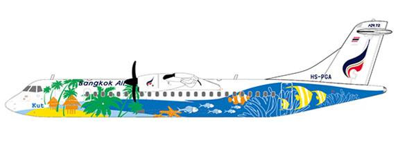 JC Wings Bangkok Airways ATR 72-500 HS-PGA JC2BKP748 1:200