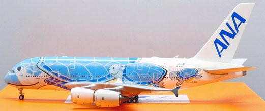 航空機・ヘリコプター ANA Airbus A380 Flying Honu 1:200 NH20143 1:200 A380 JA381A FLYING HONU ANAブルー スナップフィット