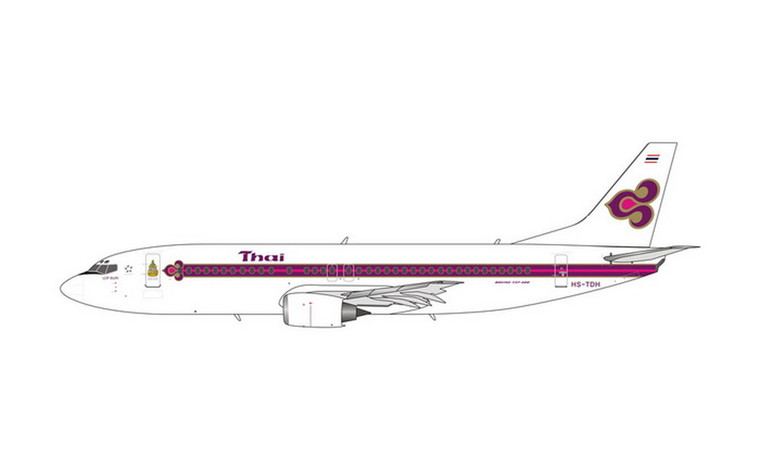 Phoenix Model Thai Airways B737-400 HS-TDH "King's Logo" PH4THA2174 1:400