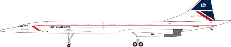 Inflight200 British Airways Aerospatiale-BAC Concorde G-BOAB plus collectors coin ARDBA20 1:200