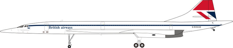 Inflight200 British Airways Braniff Aerospatiale-BAC Concorde G-N94AE plus collectors coin ARDBA35 1:200