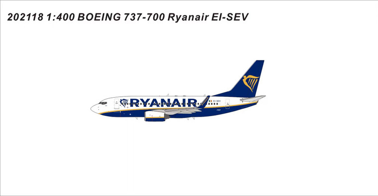 Panda Models Ryanair B737-700WL EI-SEV 202118 1:400