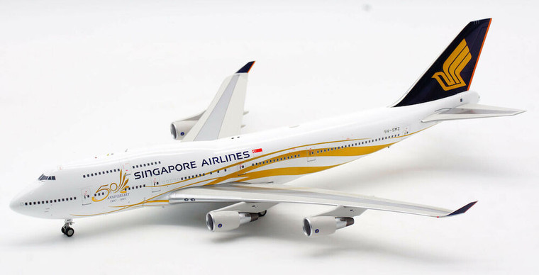 Inflight200 Singapore Airlines Boeing 747-400 9V-SMZ 50th Anniversary B-744-SMZ 1:200
