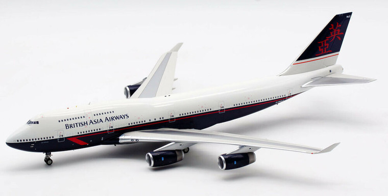 Inflight200 British Airways Boeing 747-436 G-BNLZ with stand and