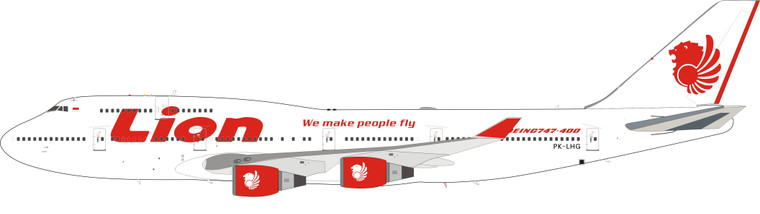 Inflight200 Lion Airlines Boeing 747-412 PK-LHG IF744JT0422 1:200