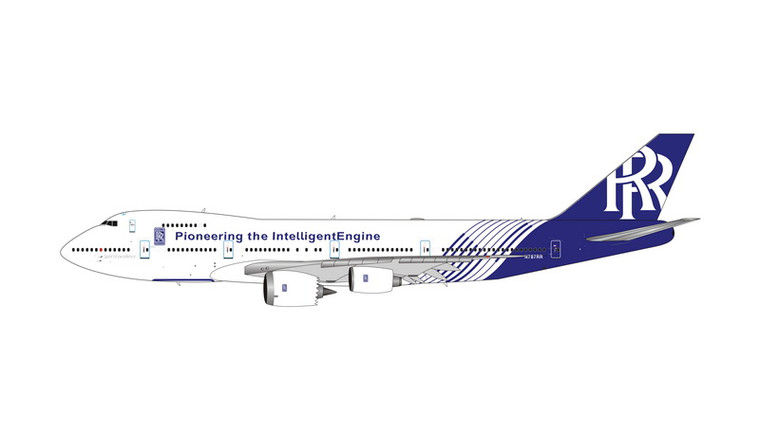 Phoenix Model Rolls-Royce B747-200 N787RR "New Livery" PH4RR2224 1:400