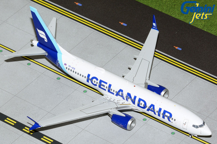 Gemini200 Icelandair B737 MAX 8 new blue livery TF-ICE G2ICE1139 1:200